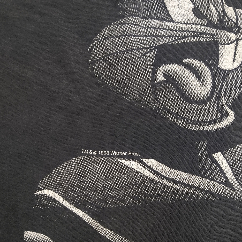 1993 Vintage Cleveland Browns Looney Tunes Bugs Bunny Single Stitch Tshirt - Picture 4 of 8